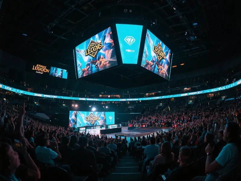 英雄联盟全球电竞赛事现场