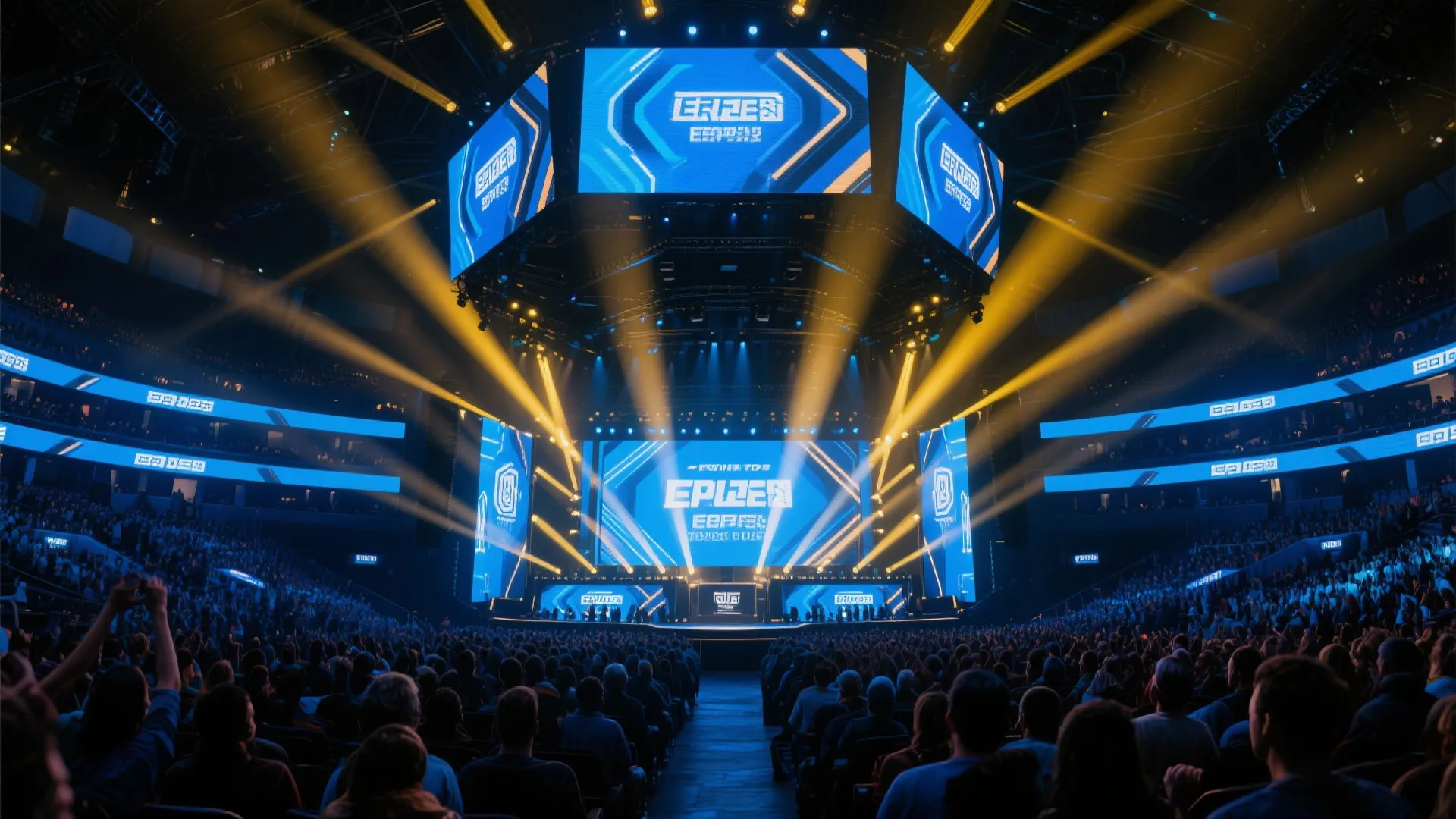 英雄联盟电竞赛事现场